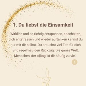 Traumasyptom gern allein sein