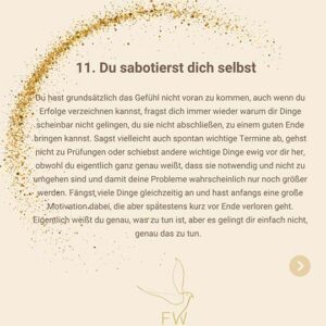 Trauma Symptom Selbstsabotage