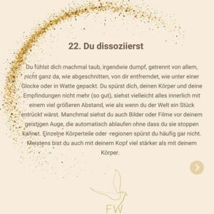 Dissoziation abwesend sein als Traumafolge und Symptom